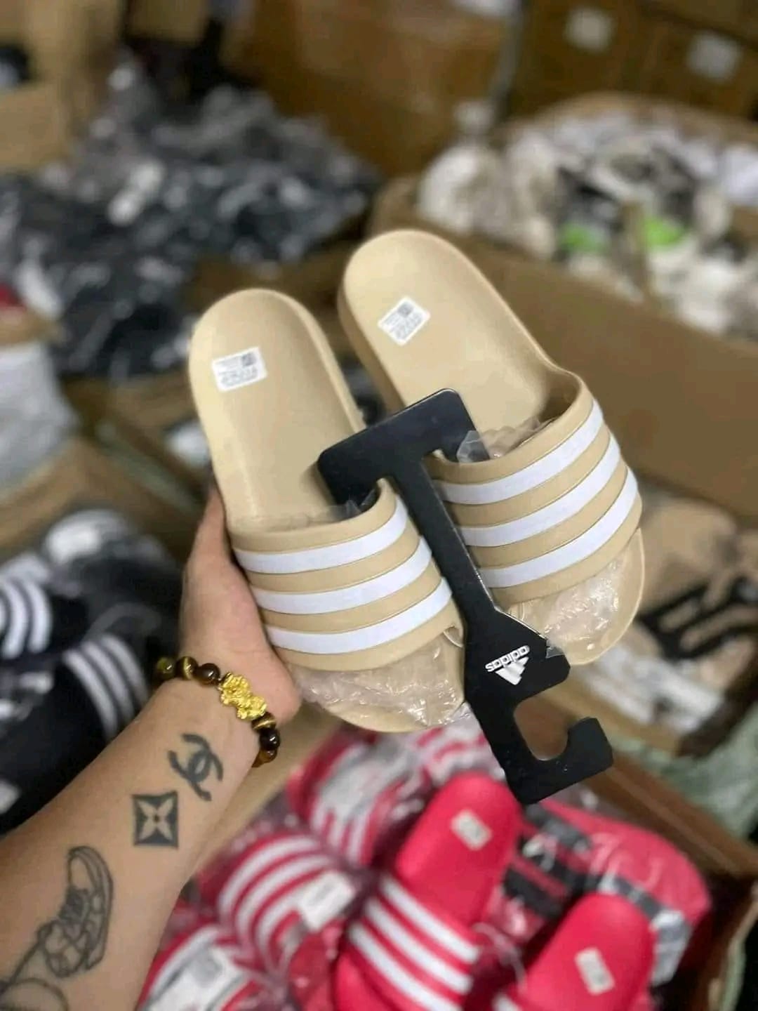 Pallets of sandals Image 3